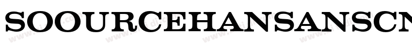 SOOURCEHANSANSCN MED字体转换